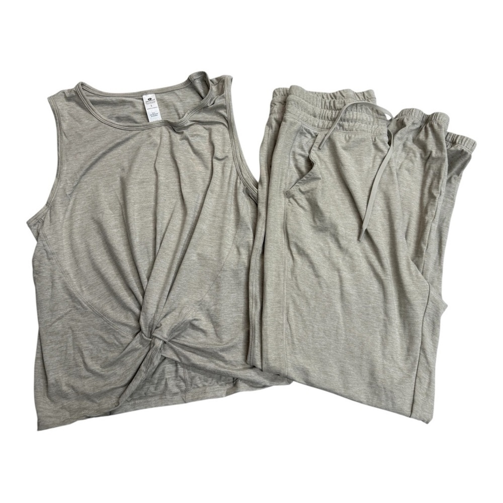 90 Degree Yoga Pilates Workout Tank & Jogger Set Size L